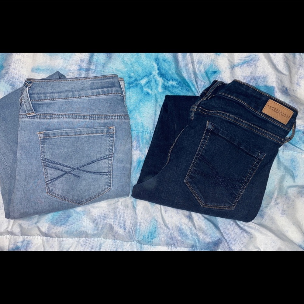 2 pair of size six Aeropostale jeans!